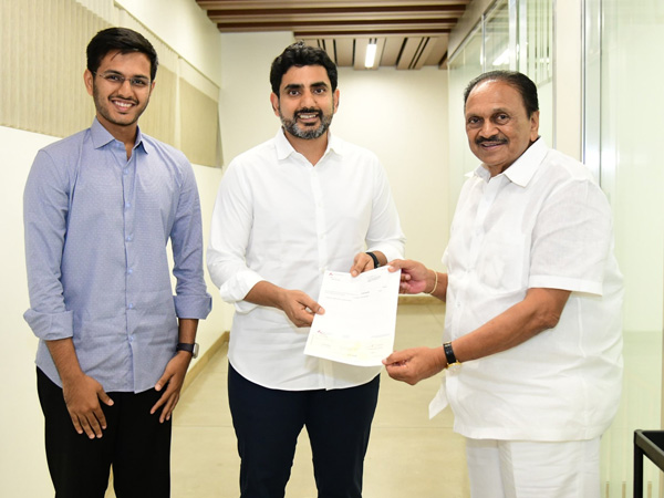Former MP Gokaraju Gangaraju has donated 1 Cr for Anna Canteens