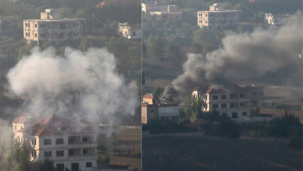 Israel retaliation on Hezbollah after they launched 320 rockets