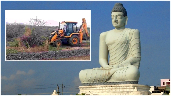 Minister Narayana launches Jungle clearance works in Capital Amaravati