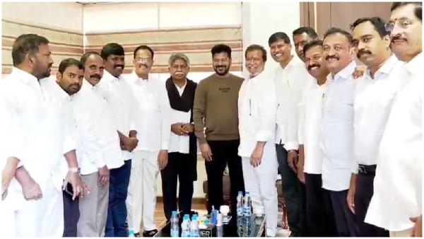 MRPS leader Manda Krishna Madiga met Revanth Reddy