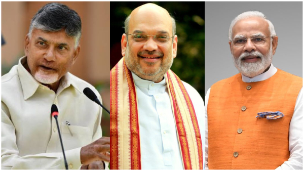 AP CM Chandrababu meets with PM Modi request for funds
