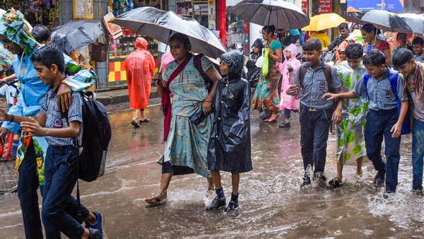 Heavy rain lashed many parts of Hyderabad on Monday afternoon