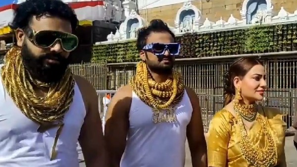 Golden Boys Sunny Nanasaheb and Sanjay Gujar visits Tirumala