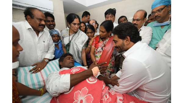 ys jagan warn nda regime to approach supreme court over attacks consoles party workers in hospital