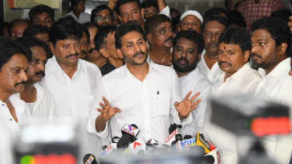 ys jagan warn nda regime to approach supreme court over attacks consoles party workers in hospital