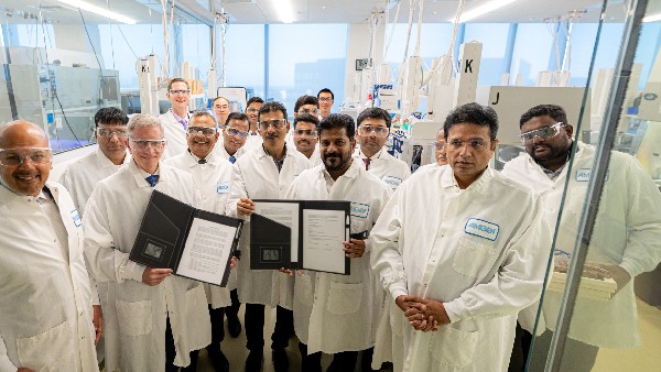 From Hyderabad to Cupertino CM Revanth Pitches Telangana to Apple Amgen to start operation soon