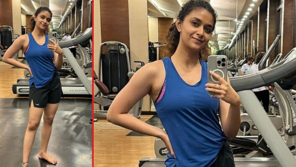 Keerthy Suresh selfie at gym