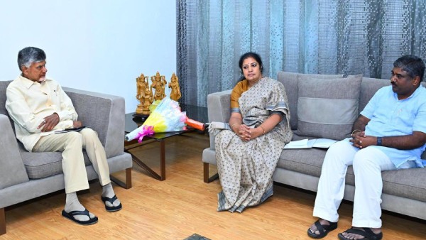 BJP MP Purandeswari met CM Chandrababu Naidu