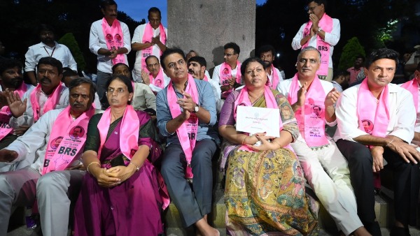 KTR Delhi tour with party MLA s becomes big debate in state politics
