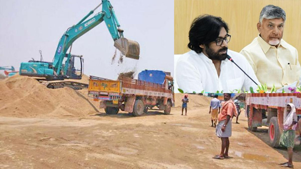 The tension started with the officials who helped the sand business of the YCP leaders The tension started with the officials who helped the sand business of the YCP leaders