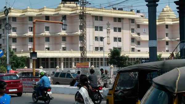 In Srinivasa and Madam housing complexes in Tirupati water lines were broken