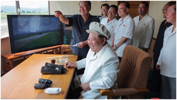 North Korean Leader Kim Jong Un Showcases Latest Suicide Drones-features here