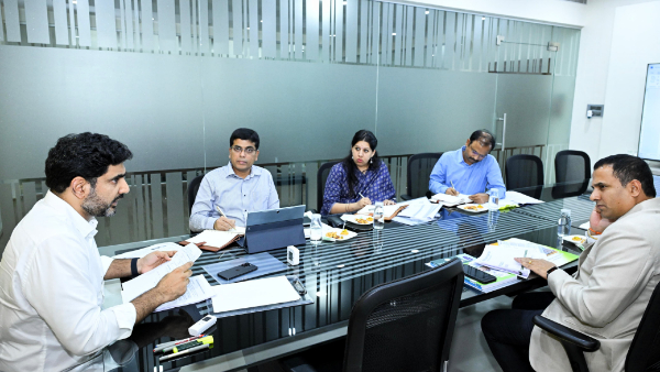 Minister Lokesh reviewed with top education officials