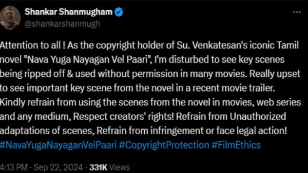 Director Shankar legal action on NTR s Devara