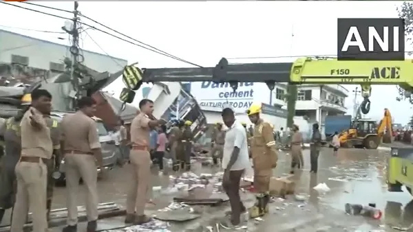 Uttar Pradesh Three-storied building collapses in Lucknow five dead
