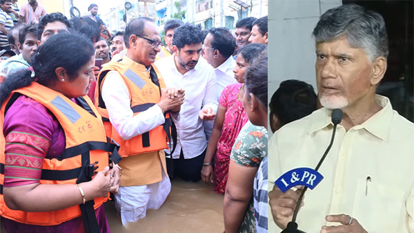 cm Chandrababu differed with ap bjp chief purandeswari on rs 3300 cr aid to Vijayawada flood