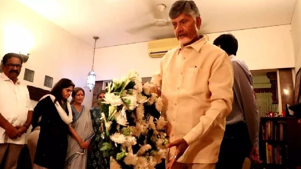 CM Chandrababu Naidu pays tribute to Sitaram Yechury at Vasant Kunj residence in Delhi