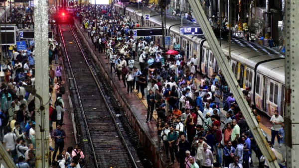 Heavy rains in Mumbai 14 flights diverted Many trains cancelled