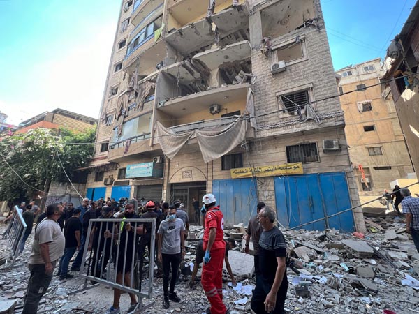 Israel military has launched air raids on Houthi targets power plants and sea port in Yemen