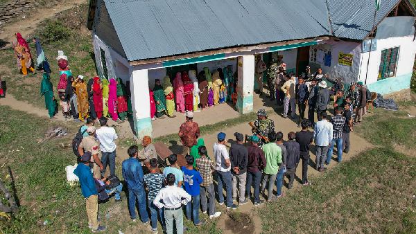record voter turnout in Jammu and Kashmir first phase election past 7 Assembly polls record record voter turnout in Jammu and Kashmir first phase election past 7 Assembly polls record