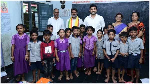nara Lokesh surprise visit in Srikakulam school says one teacher per class policy from next year
