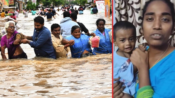 Dead bodies are floating in the water woman told the real situation in Vijayawada Dead bodies are floating in the water woman told the real situation in Vijayawada