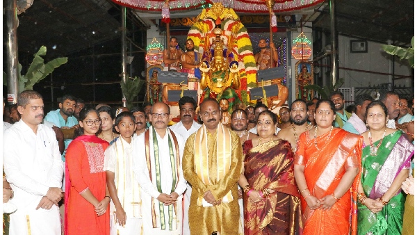 TTD Additional EO Review on Brahmotsavas and Garudaseva arrangements in Tirumala