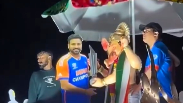 Fans made an idol of Lord Ganesha to present T20I World Cup 2024 Trophy to Rohit Sharma
