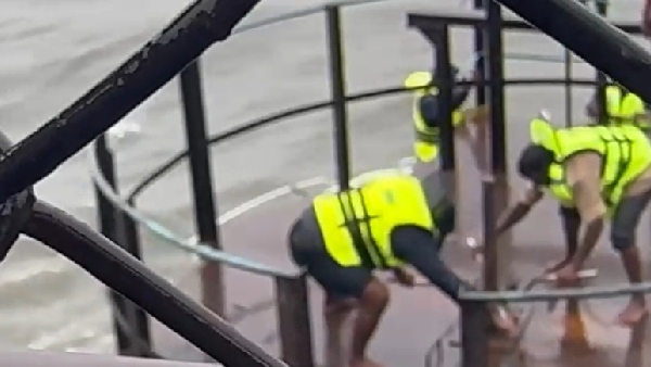 Water discharge from Hussain Sagar downstream Alert to city people Water discharge from Hussain Sagar downstream Alert to city people