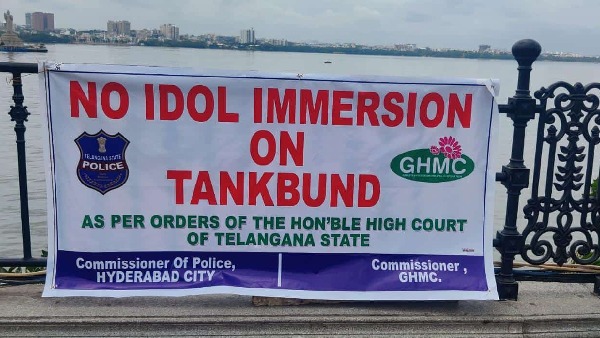 No Lord Ganesh s Idol immersion on Tank Band as per the Telangana High Court