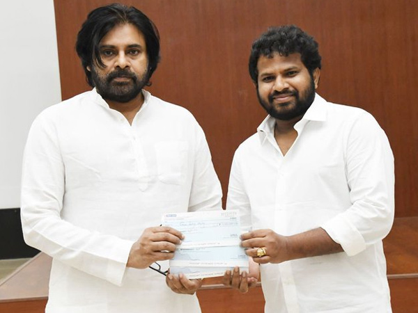 Hyper Aadi donated Rs 3 lakhs to Pawan Kalyan