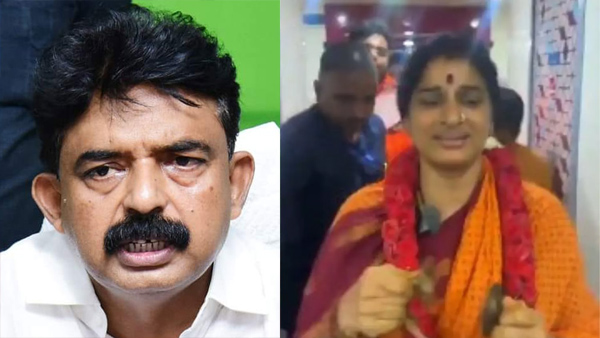 ysrcp leader perni nani satires on Telangana bjp leader madhavi latha s bhajan yatra ysrcp leader perni nani satires on Telangana bjp leader madhavi latha s bhajan yatra