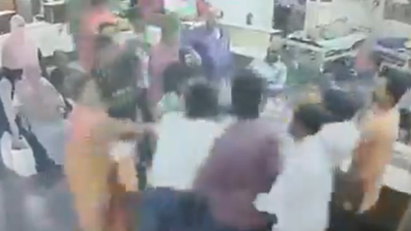 A woman doctor attacked in Gandhi hospital in Hyderabad