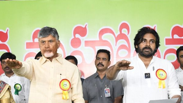 Pawan Kalyan donated Rs 1 crore to the CM s relief fund along with Chandrababu