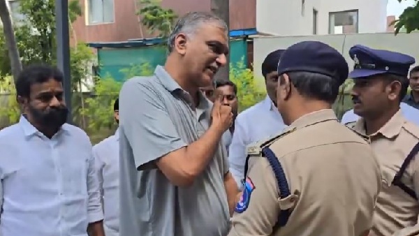 Former Minister Harish Rao and other BRS leaders house arrest