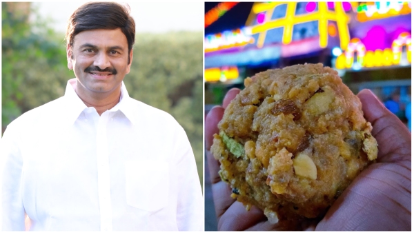 TDP MLA Raghurama Krishnaraju made sensational comments regarding Tirumala laddoos