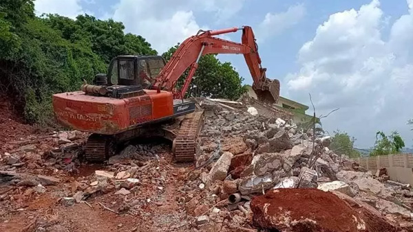 Former OSD RK Roja has been appointed as the demolition officer of Rushikonda cottages