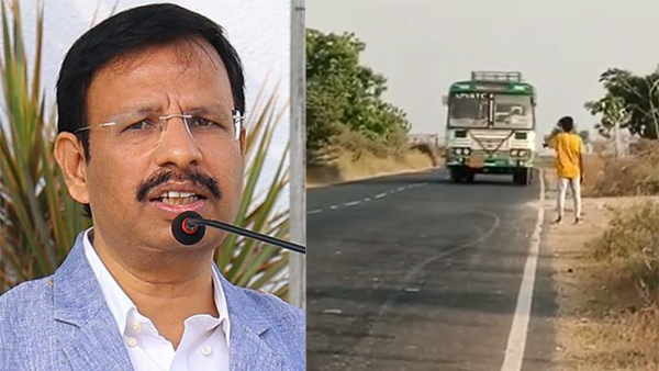 TGSRTC MD Sajjanar responded to the video which is going viral on social media