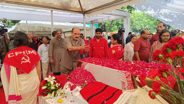 China Vietnam and Palestinian Ambassadors to India pays tribute to Sitaram Yechury