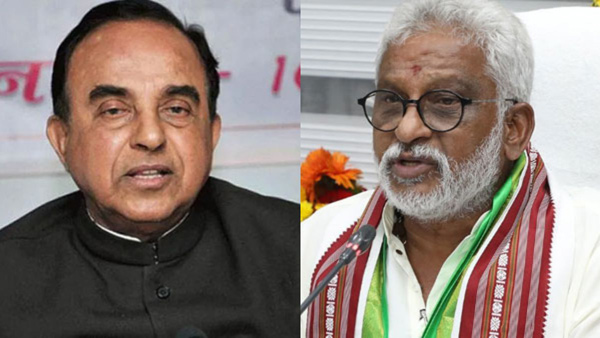 Subramanian swamy yv subbareddy filed petitions in sc seeking inquiry on chandrababu laddu remarks
