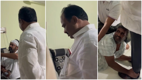 tdp leader assault on janasena leader for not include name in flex in krishna district