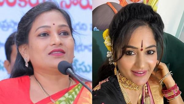 Tollywood actor madhavilatha slams ap home minister anitha over challans for ganesh madapams