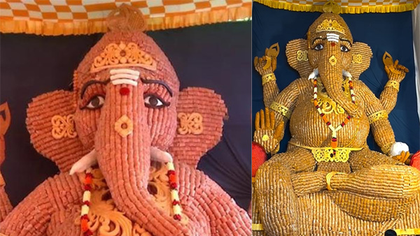 Gajuwaka Today is the immersion of Vinayaka made of 18 tons of jaggery