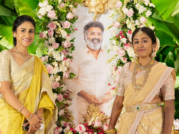 taraka ratna wife alekhya reddy share his daughter nishma half saree function photos