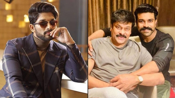 mega star Chiranjeevi spoke to Allu Arjun about his son Ram Charan