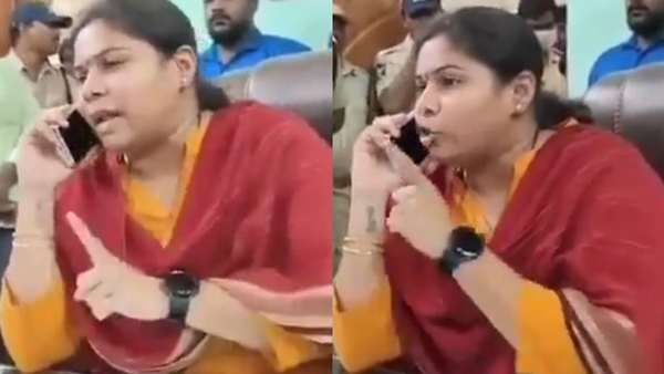 TDP s MLA Bhuma Akhila Priya heated argument with Kurnool Vijaya dairy chairman over phone