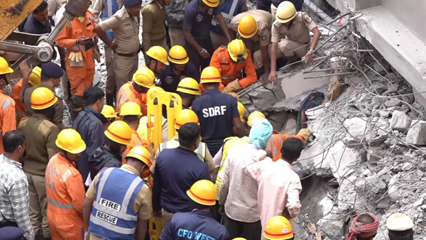 Bengaluru rains 5 bodies have been recovered so far from under-construction building