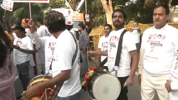Haryana Assembly elections results 2024 Congress workers early celebrations outside the party office
