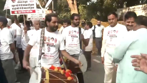 Haryana Assembly elections results 2024 Congress workers early celebrations outside the party office