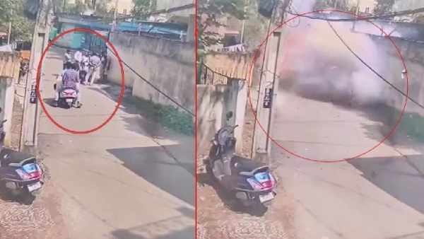 Explosion while carrying firecrackers on bike One dead six injured